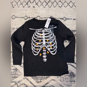 Old Navy Black Skeleton Long Sleeve, 3T-NWT